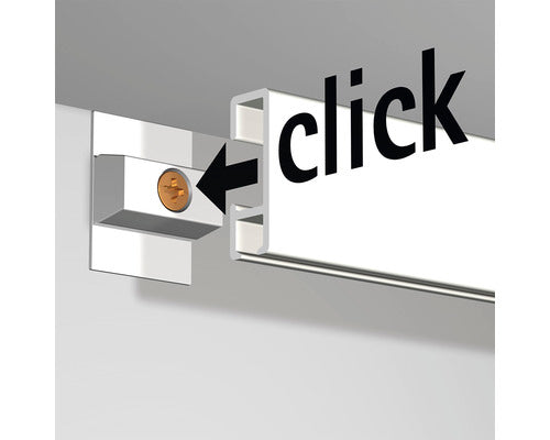 Ophangsysteem Schilderij Plafond Click Rail - Wit 4 meter