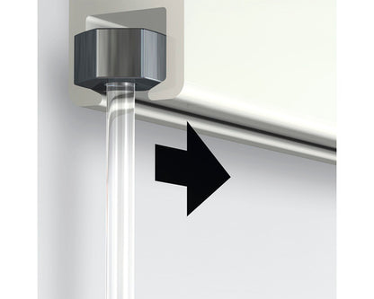 Ophangsysteem Schilderij Plafond Click Rail - Wit 4 meter