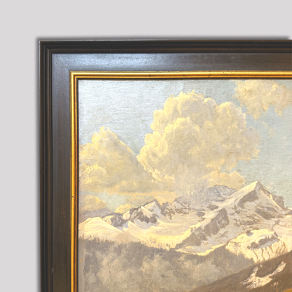 L. Gekgen - " Ski chalet: de rook hut" circa 1940